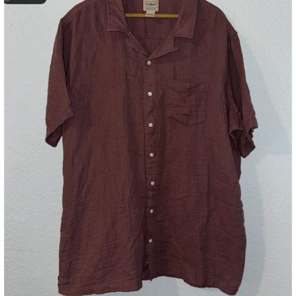 L.L.Bean Men's Cloud Gauze Shirt – Slightly Fitted – XXL Tall – Item 525846